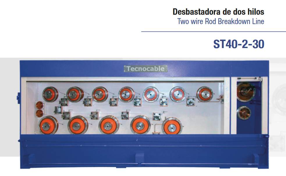 two wire - rod breakdown line st40-2-30